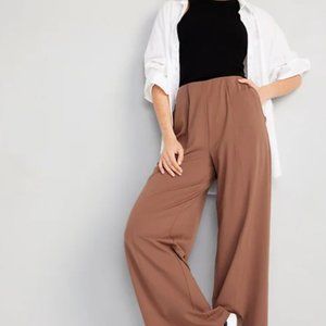 Old Navy High-Waisted PowerSoft Wide-Leg Pants Date Palm - Small NWT